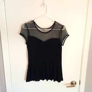 Black short sleeve shirt. Smart Set size Medium.